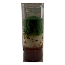 Rue, Salt en Palo Santo Kruidenkaars - Esoterische kaars 14x6cm - Reiniging en Bescherming