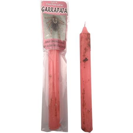 Espelma Preparada Ritualitzada Garrapata 18cm - Amor incondicional en totes les relacions