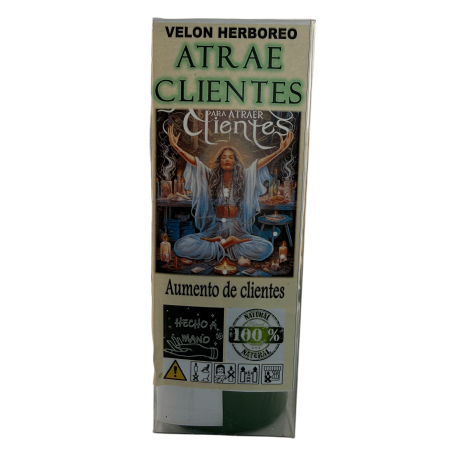 Herbal Candle to Attract Customers - Esoteric Candle 14x6cm - Increase in Customers