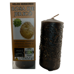 Rose of Jericho Herbal Candle - Esoteric Candle 14x6cm - Hope, personal change, luck and protection
