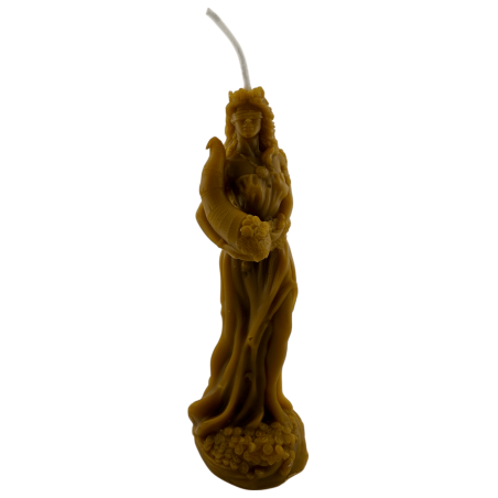 Świeca miodowa Bogini Fortuny 100% miód - 16x4,8 cm
