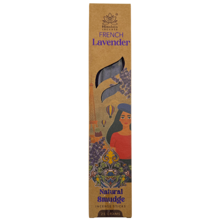 Incenso de Lavanda Francesa Natural Himalayan Soul Origins - Caixa com 25g