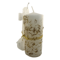 Vela Chave do Poder - Luz e Energia HOSTENATURA - 14x8cm - Vela Esotérica Artesanal para Canalizar Luz e Energia Positiva