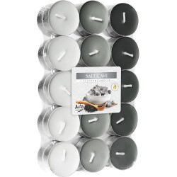 BISPOL Aura Salt Cave Värmeljus Set med 30