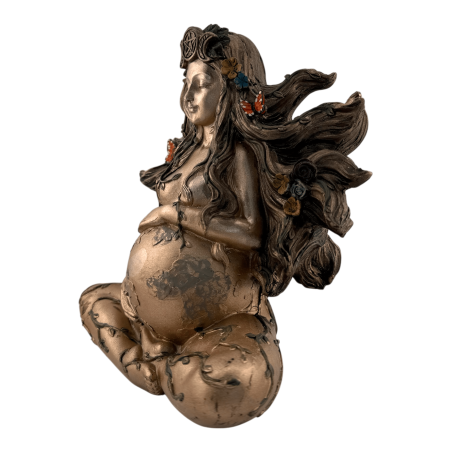 Figurină din rășină Gaia Zeița Mamă Pământ - 20x10x15cm