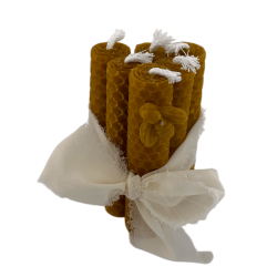Velas Cera de Abeja Natural - Pack de 6 velas...
