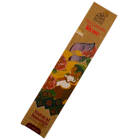 Incenso de Rosa Búlgara Natural Himalayan Soul Origins - Caixa com 25g