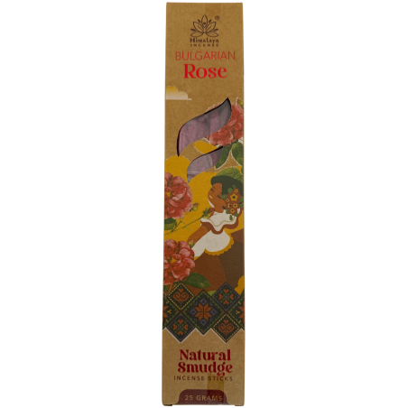Incenso naturale alla rosa bulgara Himalayan Soul Origins - Scatola da 25 g