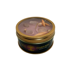 Espelma Aroma Crystal Quars Rosa AROMA FRAGRANCES Aroma Roses - 65gr. - 5-6h de durada