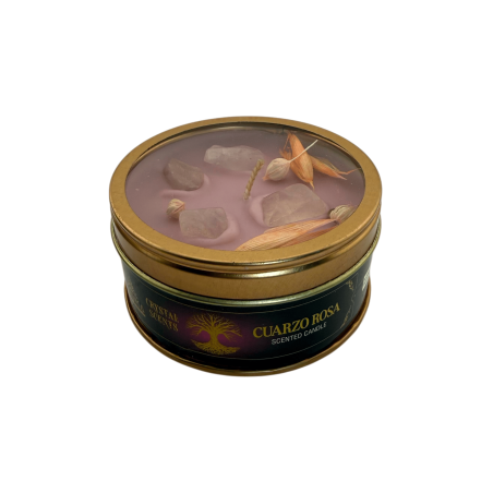 Doftljus AROMA FRAGRANCES kristallrosenkvarts - 65 g - 5-6 timmars brinntid
