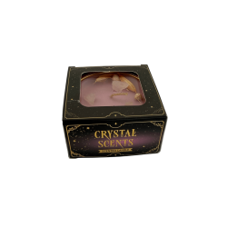 Bougie AROMA FRAGRANCES au quartz rose cristal - 65 g - Durée de combustion : 5 à 6 h