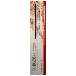 Incenso de Baunilha Orgânico TULASI da Blissful Botanics - Artesanal Natural - Baunilha Doce - 8 Varetas de Incenso Orgânico