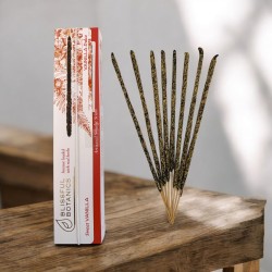Blissful Botanics TULASI オーガニックバニラインセンス - ナチュラルアーティザン - スイートバニラ - オーガニックインセンススティック 8本