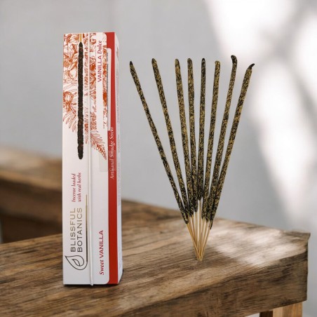 Encens Orgànic Vainilla Blissful Botanics TULASI Artesà Natural - Vainilla Dulce - 8 barretes encens orgàniques