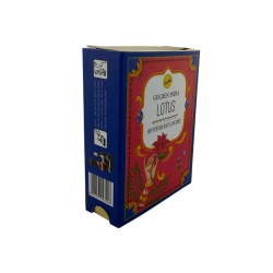 SREE VANI Golden India Backflow Lotus Incense Cones - Opakowanie 10 stożków Blackflow Lotus Flower