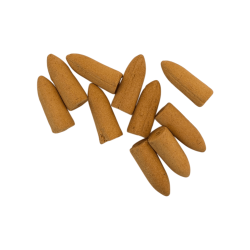 SREE VANI Golden India Vanilla Backflow Incense Cones - Pack of 10 Blackflow Cones