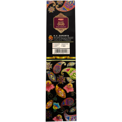Bâtonnets d'encens naturels Tridev Black Oud - 10 bâtonnets extra épais