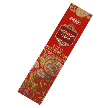 Tridev Ayurvedische Flora Natürliche Räucherstäbchen - 10 extra dicke Stäbchen
