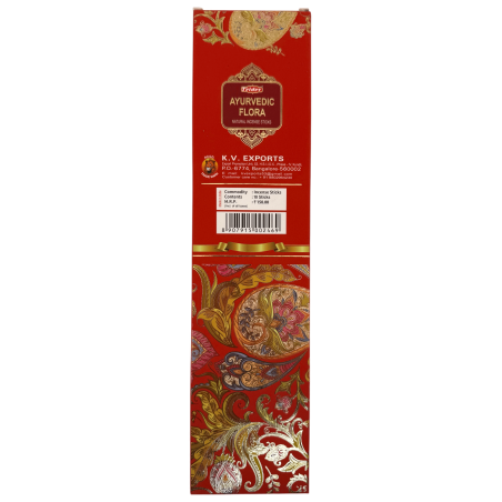 Bastoncini di incenso naturale Tridev Ayurvedic Flora - 10 bastoncini extra spessi