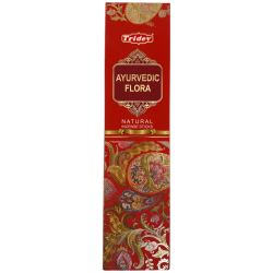 Bâtonnets d'encens naturels Tridev Ayurvedic Flora - 10 bâtonnets extra épais