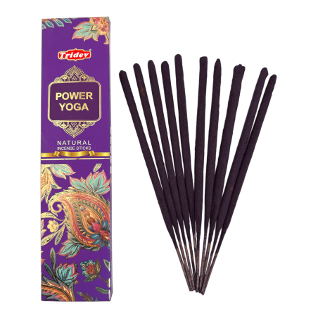Kadzidełka naturalne Tridev Yoga Power – 10 bardzo grubych pałeczek