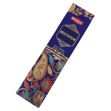 Encens Tridev Meditació Natural Incense Sticks - 10 varetes extra gruixudes