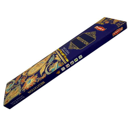 Incienso Tridev Meditación Natural Incense Sticks - 10 varillas extra gruesas