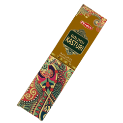 Encens Tridev Golden Kasturi Natural Incense Sticks - 10 varetes extra gruixudes