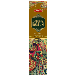 Kadzidełka naturalne Tridev Golden Kasturi – 10 bardzo grubych pałeczek