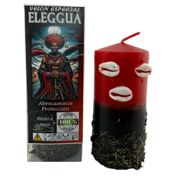 Speciale esoterische kaars voor Eleggua 14x6cm...