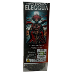 Vela Esotérica Especial para Eleggua 14x6cm - Abre Caminhos e Oferece Proteção