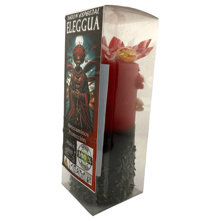 Special Esoteriskt Ljus för Eleggua 14x6cm - Öppnar Vägar och Ger Skydd