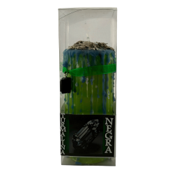 Tourmaline Talisman Candle - Esoteric Candle with Special Amulet 14x6cm - Protection and Wards Off Bad Energies