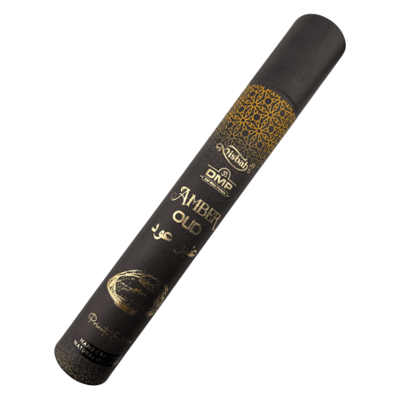 Masala Amber Oud Räucherstäbchen Misbahs DMP Private Edition – 40 g. Handgefertigtes Räucherstäbchen