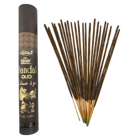 Misbahs DMP Private Edition Sandelholz-Oud-Räucherstäbchen – 40 g. Handgefertigtes Räucherstäbchen
