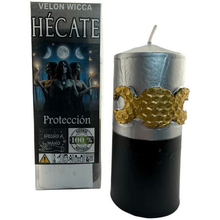 Lumânare Wicca Ezoterică Hecate 14x6cm - Protecție