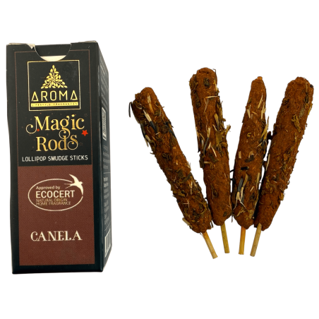 Lollipop Cinnamon Incense Magic Rods AROMA Fragrances - 4 Thick Sticks