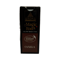 Lecca-lecca, bastoncini magici di incenso alla cannella, fragranze AROMA - 4 bastoncini spessi