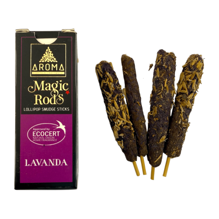 Lollipop Lavender Incense Magic Rods AROMA Fragrances - 4 Thick Sticks