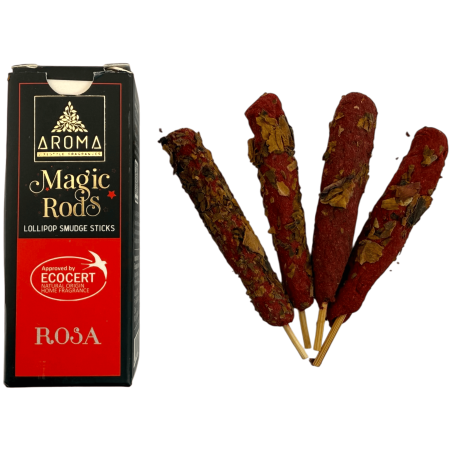 Lollipop Pink Magic Rods Kadzidełka AROMA Fragrances - 4 grube patyczki