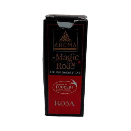 أعواد بخور وردية اللون برائحة AROMA - 4 أعواد سميكة