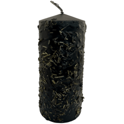 Candela da taglio alle erbe - Candela esoterica 14x6cm - Per tagliare e allontanare incantesimi o situazioni