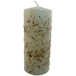 Vela de Ervas Purificadora - Vela Esotérica 14x6cm - Harmoniza ambientes
