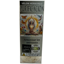 Purification Herbal Candle - Esoteric Candle 14x6cm - Harmonizes environments