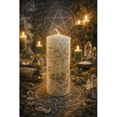 Purification Herbal Candle - Esoteric Candle 14x6cm - Harmonizes environments