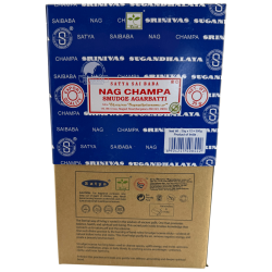 Caixa Encens Orgànic SATYA Nag Champa Smudge - 12 capsetes de 25gr.