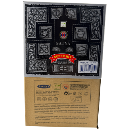 SATYA Super Hit Smudge Organisk Rökelseask - 12 askar à 25 g.