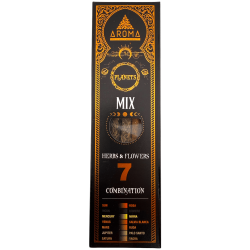 Organic Incense 7 Planets Mix Herbs and Flowers AROMA Fragrances - 7 thick handmade sticks