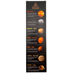 Encens Orgànic 7 Planetes Mix Herbes i Flors AROMA Fragrances - 7 barretes gruixudes artesanals