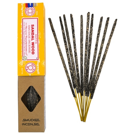 Incienso Orgánico SATYA Sándalo Smudge - Cajita de 25gr